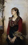 Lefebvre, Jules Joseph Mediterranean Beauty France oil painting artist